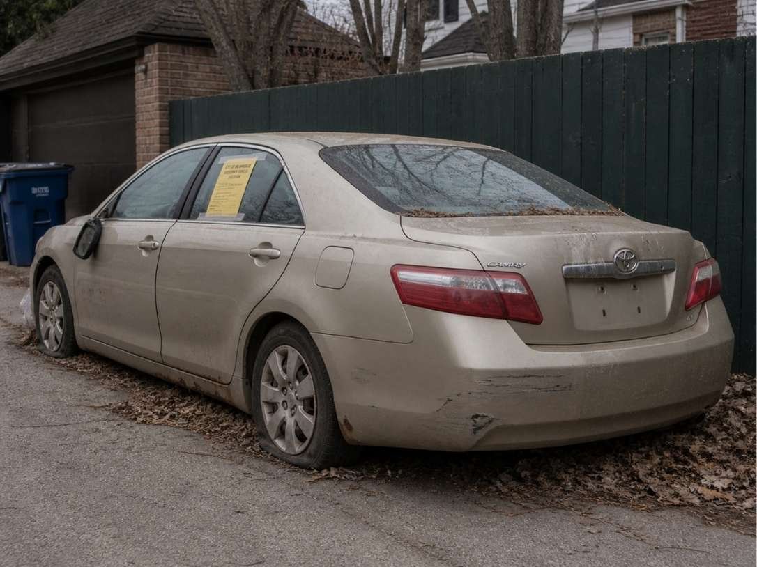 2009 Toyota Camry abandoned tenant vehicle purchased for cash in Whitefish Bay Wisconsin